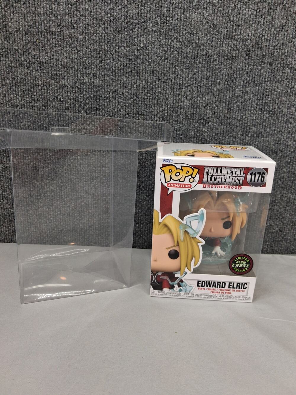 Funko Pop Edward Elric Full Metal Alchemist Brotherhood 1176 Glow Chase W Case